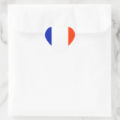 フランスハート国旗 ハートシール (バッグ)