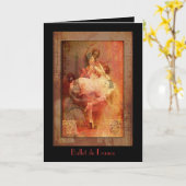 フランスバレエ カード (黄色い花)