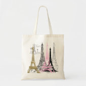 フランスパフランスのリエッフェルタワーラツアートートバッグ トートバッグ (正面)