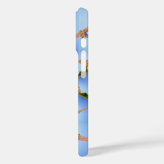 フランスパリエッフェルタワー万華鏡のように千変万化するパターンブルーラブル Case-Mate iPhoneケース (裏面 / 左)