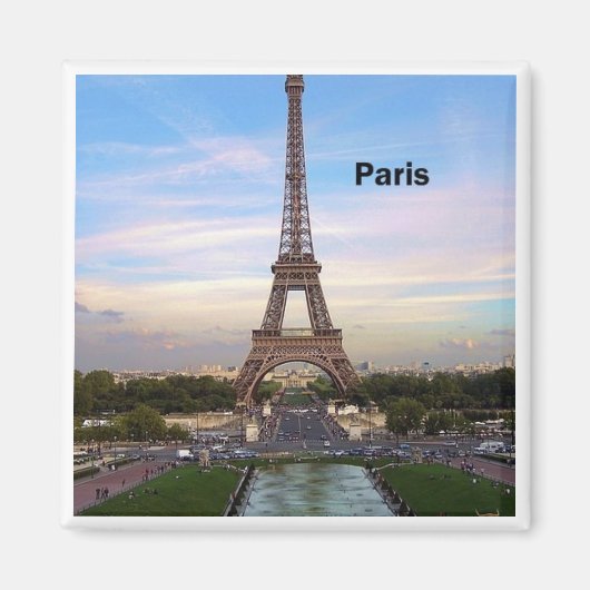 フランスパリエッフェルタワー(by St.K) マグネット (正面)