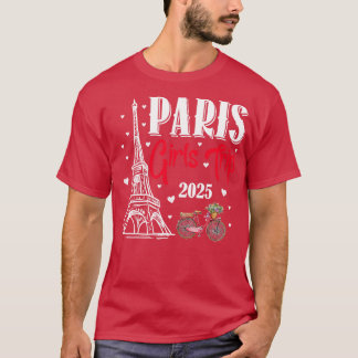 フランスパリガールズトリップ2025サマーバケーションラディ Tシャツ