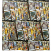 フランスパリシティスケープMonmartreエリアアートセール シャワーカーテン (正面)