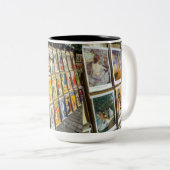 フランスパリシティスケープMonmartreエリアアートセール ツートーンマグカップ (正面右)