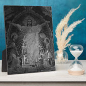 フランスパリメインモザイク神聖ハートイエス1970 フォトプラーク (側面)