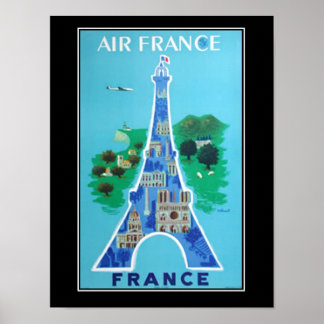 フランスパリ旅行ヴィンテージのポスタフランスのー ポスター
