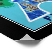 フランスパリ旅行ヴィンテージのポスタフランスのー ポスター (角)