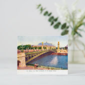 フランスパリ、ポンアレクサンドルIII、グランドパレ ポストカード (スタンド正面)