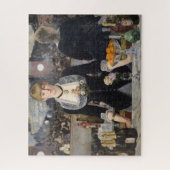 フランスビクトリアンのFolies Bergereでバーメイドガール ジグソーパズル (縦)