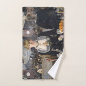 フランスビクトリアンのFolies Bergereでバーメイドガール ハンドタオル (ハンドタオル)