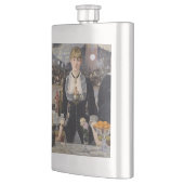 フランスビクトリアンのFolies Bergereでバーメイドガール フラスク (左)