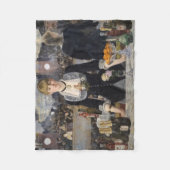 フランスビクトリアンのFolies Bergereでバーメイドガール フリースブランケット (正面)