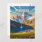 フランスピレネー国立公園トラベル ポストカード (正面/裏面)