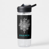 フランスフィットネスフランスの&コート・オブ・アームズ/フラグ ウォーターボトル (左面)