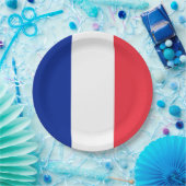 フランスフラグ紙プレート ペーパープレート (パーティー)