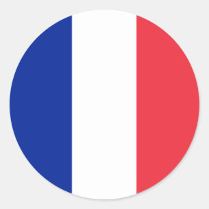 フランスフラグ ラウンドシール