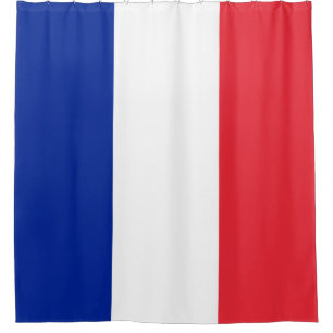 フランスフラフランスのグTricolor青(白)赤 シャワーカーテン