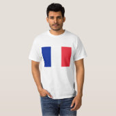 フランスフランスのな三色のDrapeau Françaisの旗 Tシャツ (正面フル)