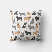 フランスフランスののブルドッグ – あなたの色を選ぶ! クッション (裏面)