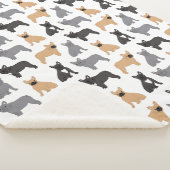 フランスフランスののブルドッグ – あなたの色を選ぶ！ シェルパブランケット (3/4)