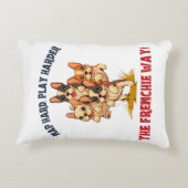 フランスフランスののブルドッグ アクセントクッション (裏面)