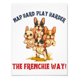 フランスフランスののブルドッグ フォトプリント