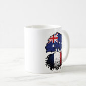 フランスフランスのオーストラリア国旗 コーヒーマグカップ (正面右)