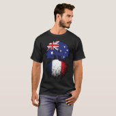 フランスフランスのオーストラリア国旗 Tシャツ (正面フル)