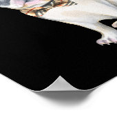 フランスフランスのチブルドッグ格子弓タイ犬 ポスター (角)