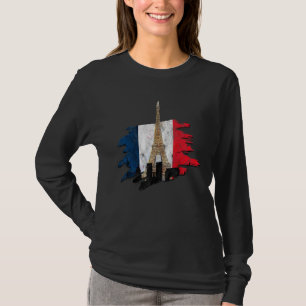 フランスフランスのパリボンジュールマルセイユモナコエッフ Tシャツ