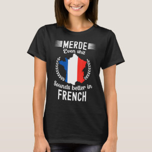 フランスフランスのパリボンジュールマルセイユモナコエッフ Tシャツ