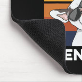 フランスフランスの人の夫のためのブルドッグ引用文 マウスパッド (コーナー)