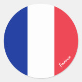 フランスフランスの国旗の愛国者，休日/スポーツ ラウンドシール