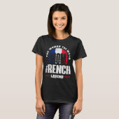 フランスフランスの国旗の母親 Tシャツ (正面フル)
