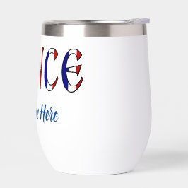 フランスフランスの国旗の色パーソナライズされた