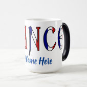 フランスフランスの国旗の色モーフパーソナライズされたまたは モーフィングマグカップ (正面右)