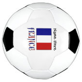 フランスフランスの国旗の黒パーソナライズされた色 サッカーボール (回転)