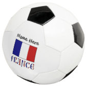 フランスフランスの国旗の黒パーソナライズされた色 サッカーボール (3/4)