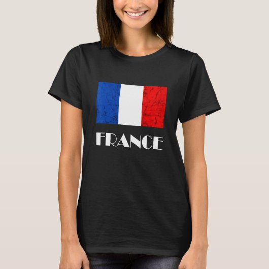 フランスフランスの国旗フランスののルーツフランスのプライド Tシャツ (正面)
