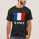 フランスフランスの国旗フランスののルーツフランスのプライド Tシャツ (正面)