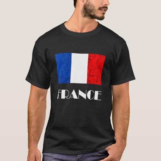 フランスフランスの国旗フランスののルーツフランスのプライド Tシャツ (正面)