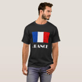 フランスフランスの国旗フランスののルーツフランスのプライド Tシャツ (正面フル)