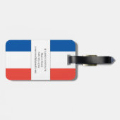 フランスフランスの国旗赤白青愛国心 ラゲッジタグ (裏面横)