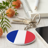 フランスフランスの国旗 キーホルダー (側面)