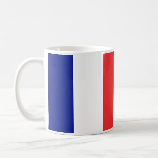 フランスフランスの国旗 コーヒーマグカップ (左)