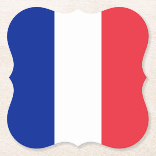 フランスフランスの国旗 ペーパーコースター