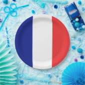 フランスフランスの国旗 ペーパープレート (パーティー)