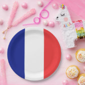 フランスフランスの国旗 ペーパープレート (パーティー)
