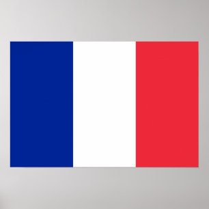 フランスフランスの国旗 ポスター