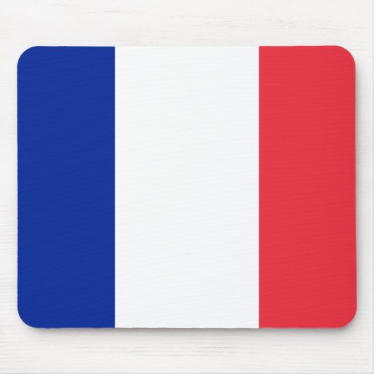 フランスフランスの国旗 マウスパッド (正面)